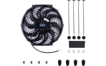 ZAP冷却ファン 12in 12V 80W 黒