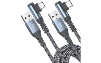 Sweguard USB-C L字ケーブル 3M×2